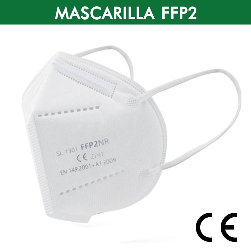 Mascarillas FFP2 Certificada/Homologada CE, Pack 100/50 Unidades, Talla  para Adulto, 5 Capas, Eficacia Filtración 94% (Blanco) : :  Bricolaje y herramientas